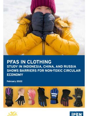 PFAS in synthetic outdoor- and sportswear from Indonesia, China and Russia are barriers to achieve a non-toxic circular economy