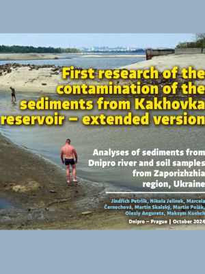 First research of the contamination of the sediments from Kakhovka reservoir - extended version