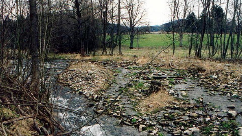 Ukázky říčního toku, který revitalizace navrátí do přírodního stavu