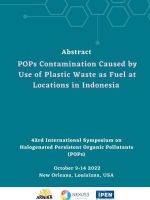 POPs Contamination Caused by Use of Plastic Waste as Fuel at Locations in Indonesia