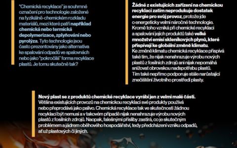 Factsheet Je chemická recyklace udržitelnou součástí oběhového hospodářství?