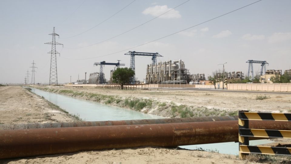 Desalination factory and Karakol lake