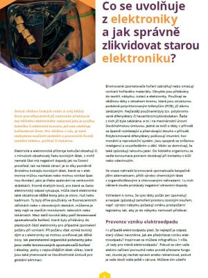 Co se uvolňuje z elektroniky a jak správně zlikvidovat starou elektroniku?