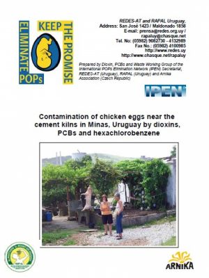 Contamination of chicken eggs near the cement kilns in Minas, Uruguay