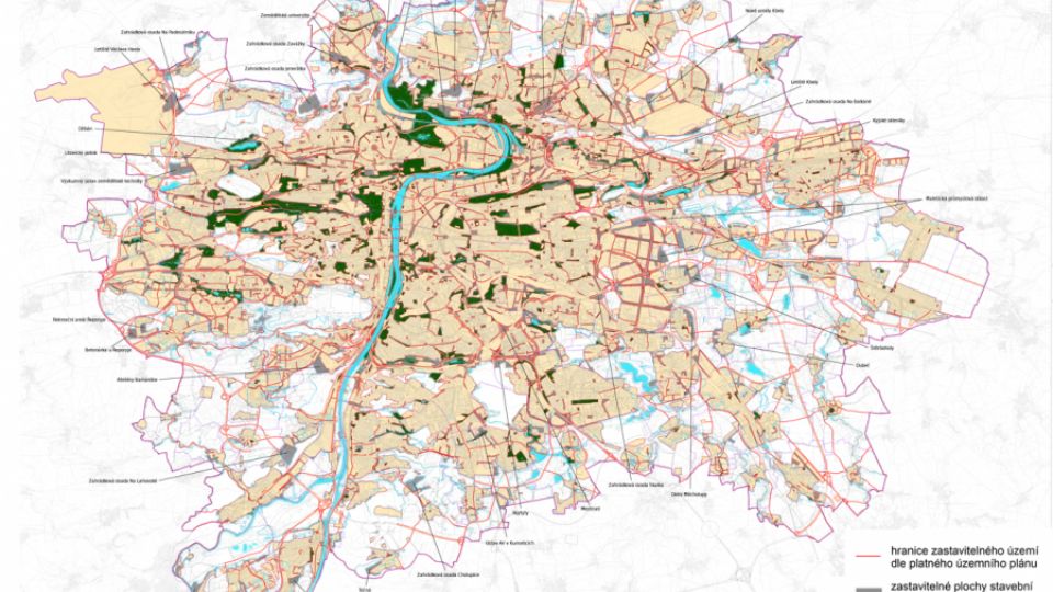 Ohrožení zahrádek, zeleně, zemědělské půdy či veřejných prostranství. Kde se bude stavět podle návrhu Metropolitního plánu?