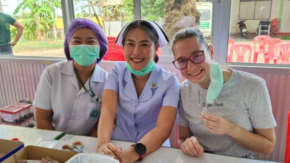 Blood sampling from people affected by the processing of e-waste in Thailand