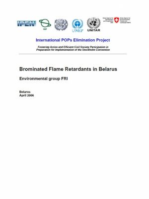 Expert team investigation of brominated flame retardants in Minsk