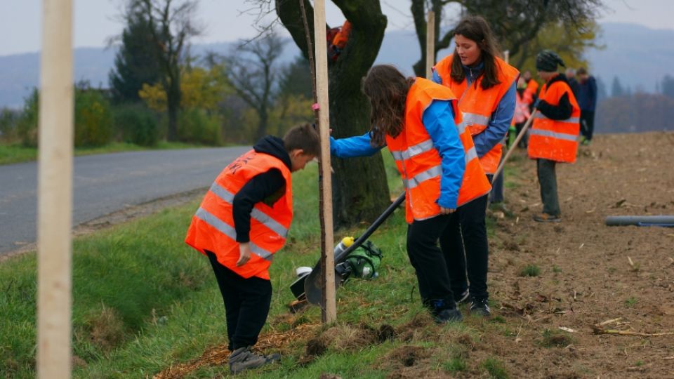 Sedmadvacet nových třešní už spojuje obyvatele Štípy a Velíkové