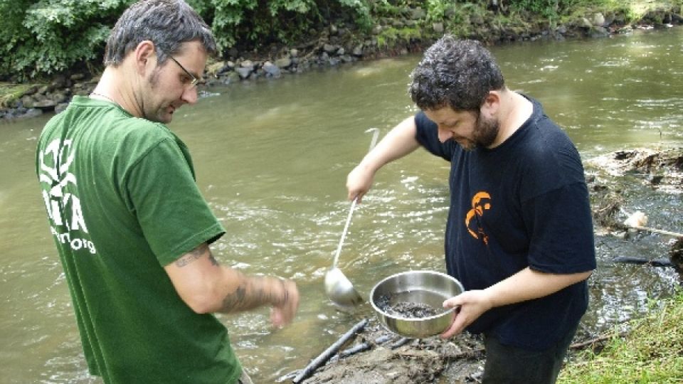 Odběr sedimentů Ústí nad Labem Bílina