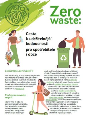 Factsheet Zero waste: Cesta k udržitelnější budoucnosti pro spotřebitele i obce